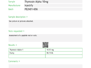 Thymosin Alpha-1 test